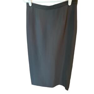 Collectibles Petite Sophisticate Black Midi Pencil Skirt size 10